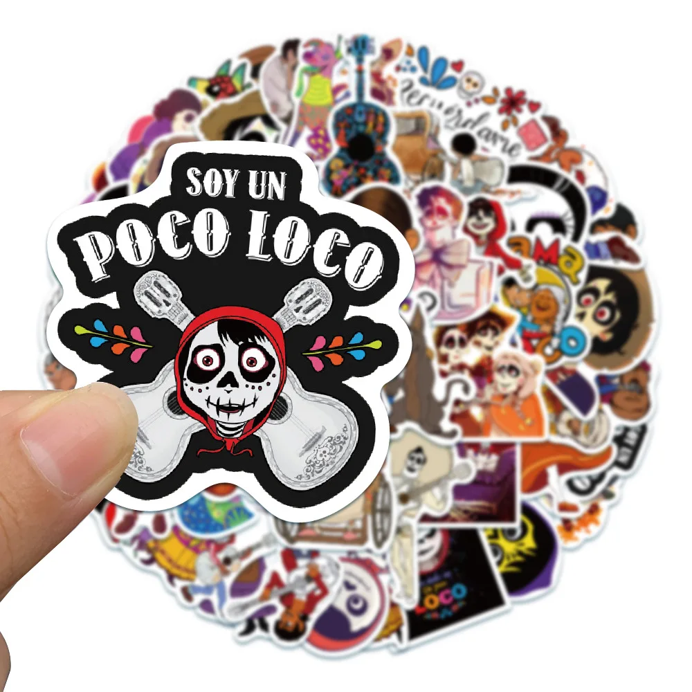 10/30/50pcs Disney Cartoon Coco Stickers Aesthetic DIY Laptop Phone Case Scrapbooking Fridge Kids Cute Sticker Decals Packs